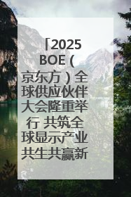 2025 BOE（京东方）全球供应伙伴大会隆重举行 共筑全球显示产业共生共赢新格局