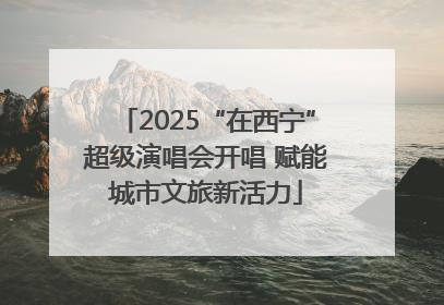 2025“在西宁”超级演唱会开唱 赋能城市文旅新活力