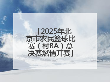 2025年北京市农民篮球比赛（村BA）总决赛燃情开赛