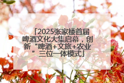 2025张家楼首届啤酒文化大集启幕，创新“啤酒+文旅+农业”三位一体模式