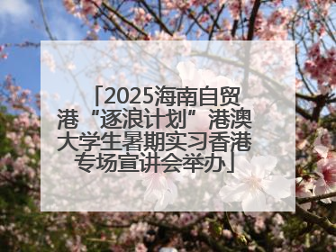 2025海南自贸港“逐浪计划”港澳大学生暑期实习香港专场宣讲会举办