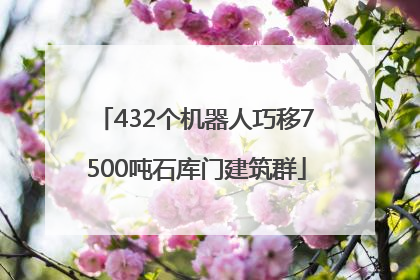 432个机器人巧移7500吨石库门建筑群