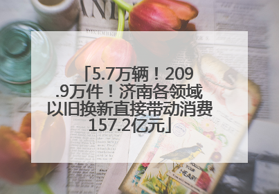 5.7万辆！209.9万件！济南各领域以旧换新直接带动消费157.2亿元