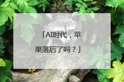 AI时代，苹果落后了吗？
